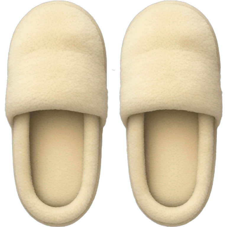 Beige cozy slippers emoji