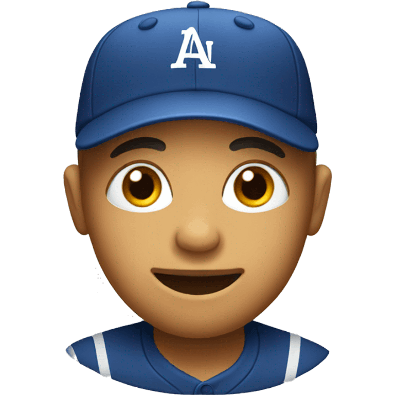 kids head with baseball hat emoji