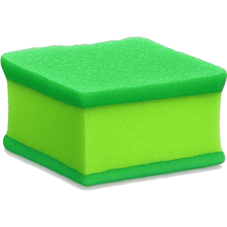 green thin square dish sponge emoji