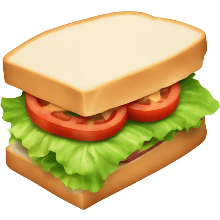 sandwich with tomato cheese meat lettuce emoji