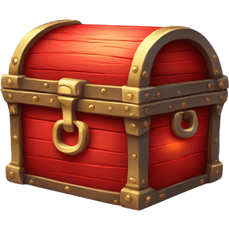 treasure chest red glowing neon emoji