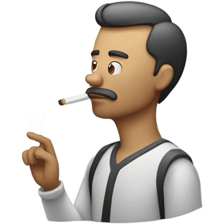 Guy smoking emoji