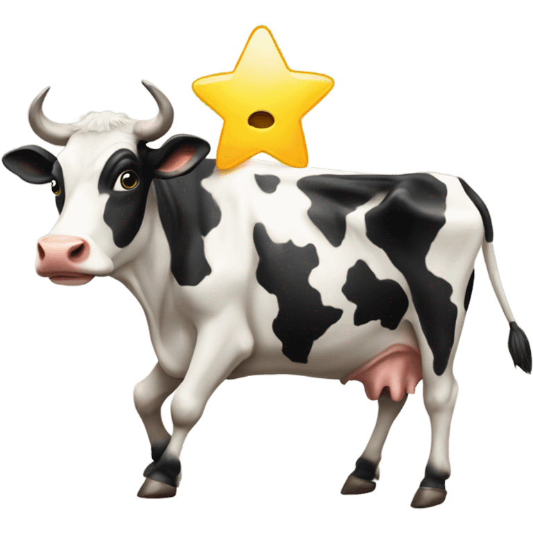 cow being abducted by aliens emoji