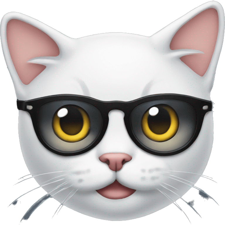 A cat with an eye patch emoji