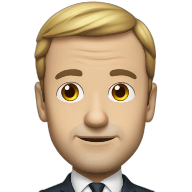 Macron qui rigole emoji