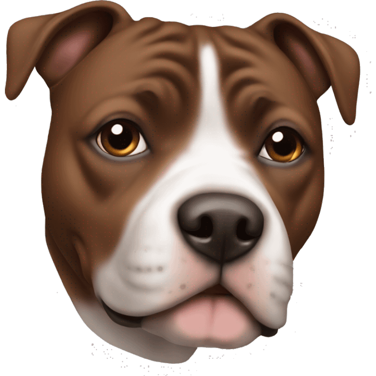 Brown staffie emoji