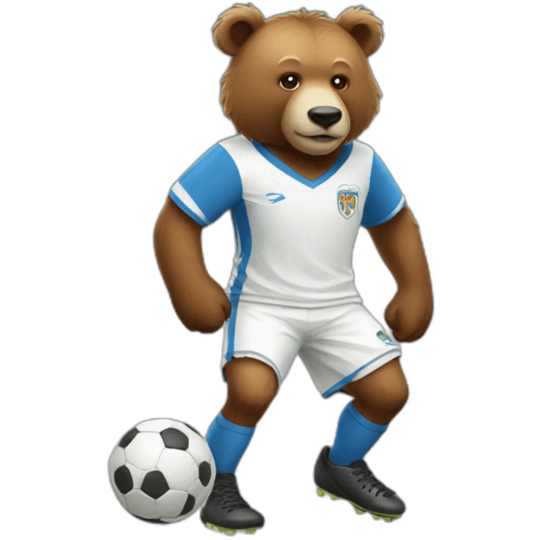 animal bear soccer player emoji