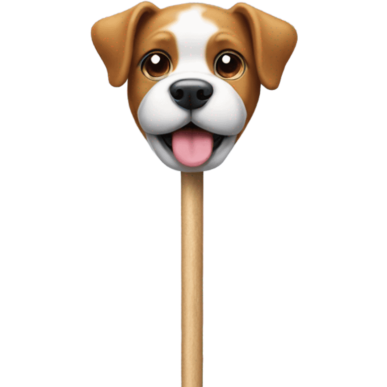 Dog on a stick  emoji