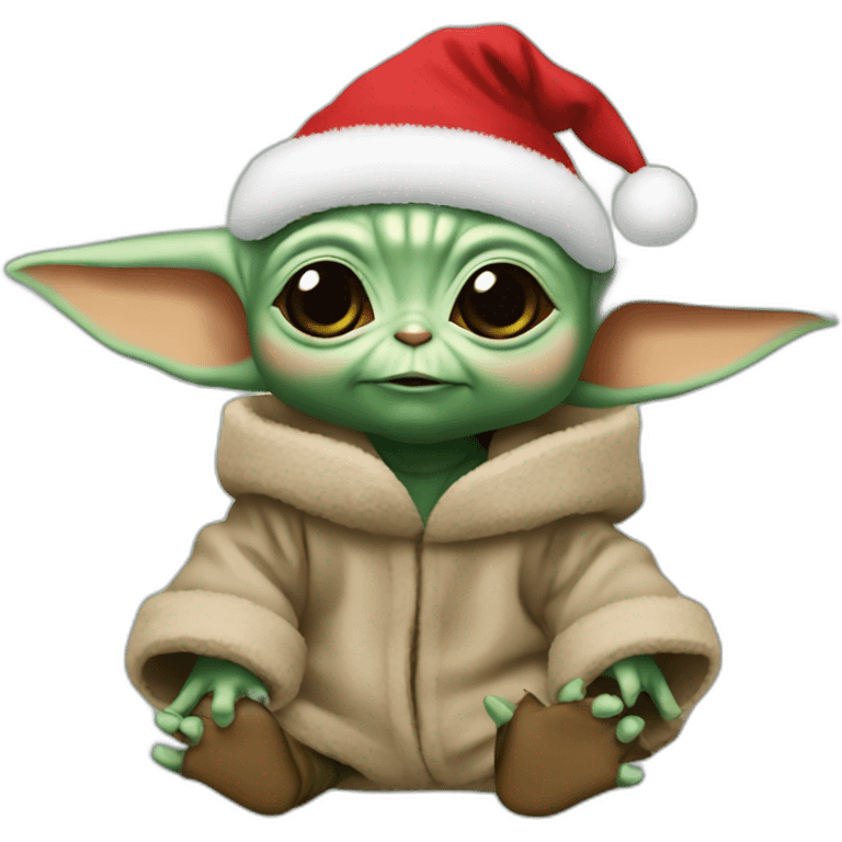 Baby yoda christmas emoji