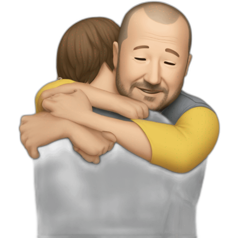 marc newson and Jony ive hug emoji