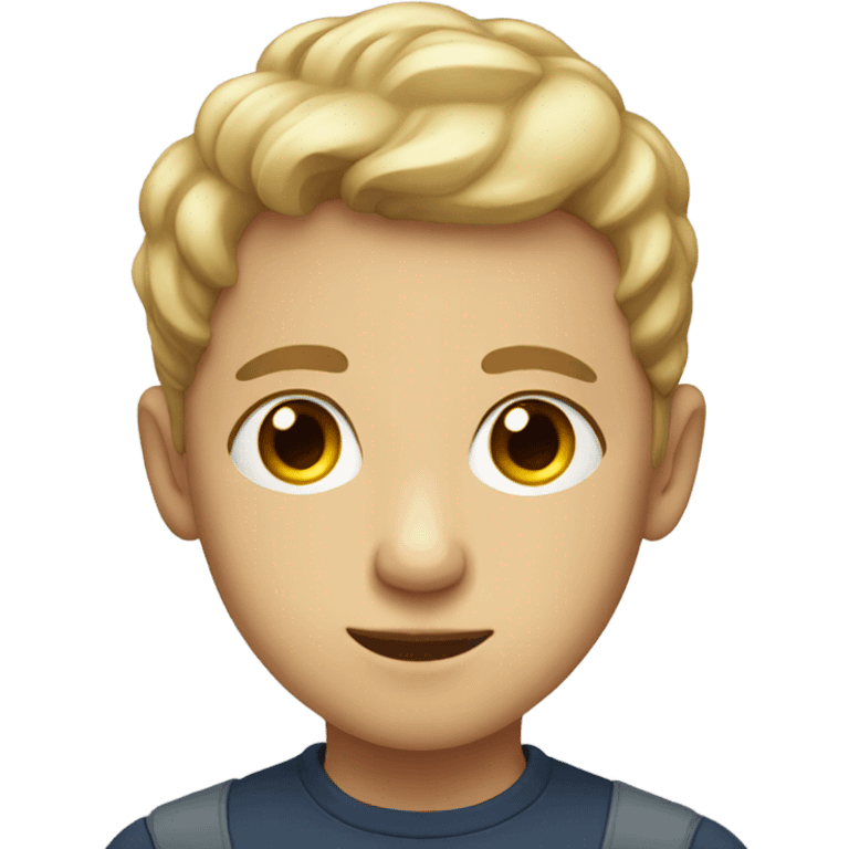 portrait of a light-skinned boy emoji