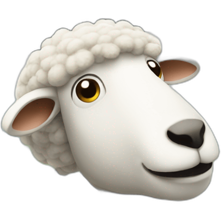 Sheep driving a bus emoji