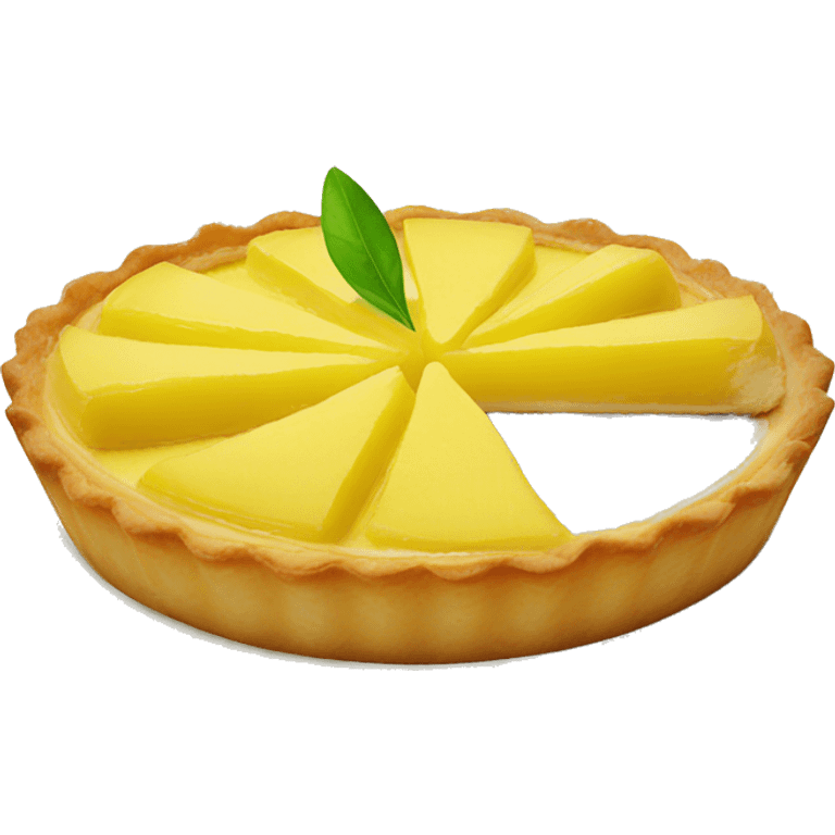 Lemon tart emoji