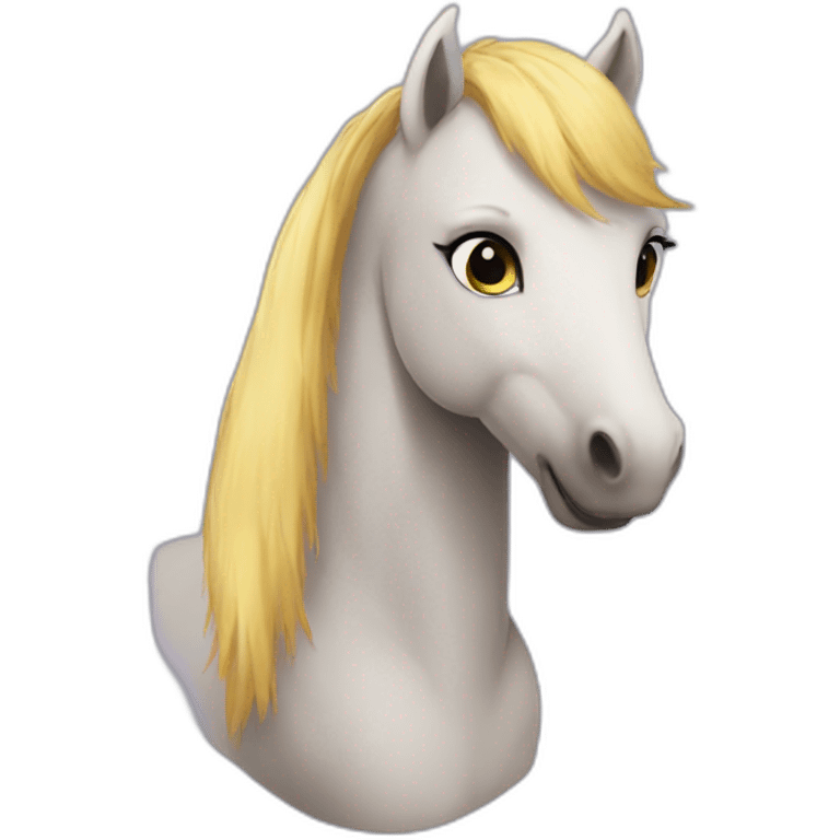 Poney cœur emoji