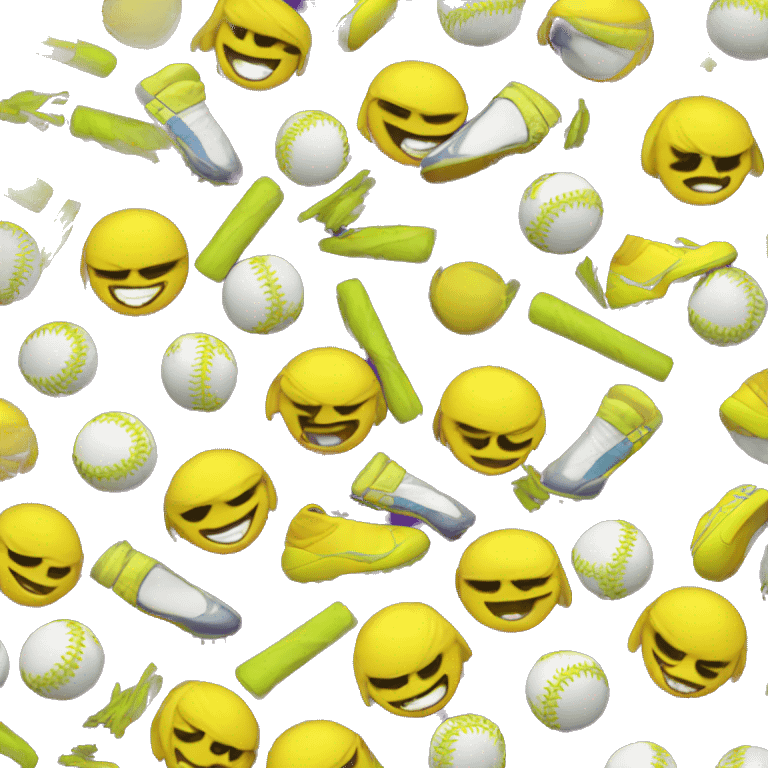 thunder softball emoji