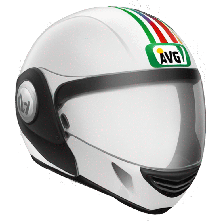 Agv brand motorcycle helmet emoji