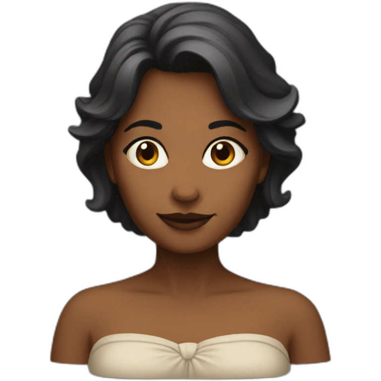 Chauve femme emoji