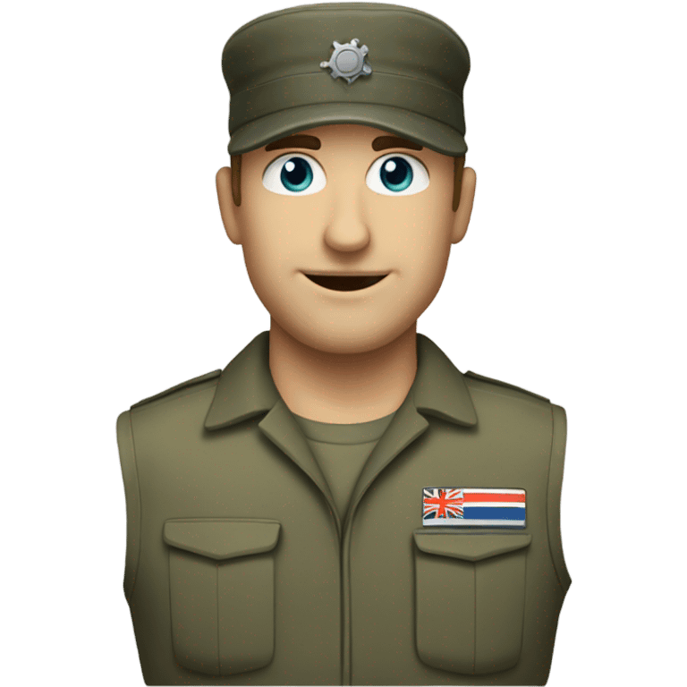 Caucasian Military man that is a mechanic emoji