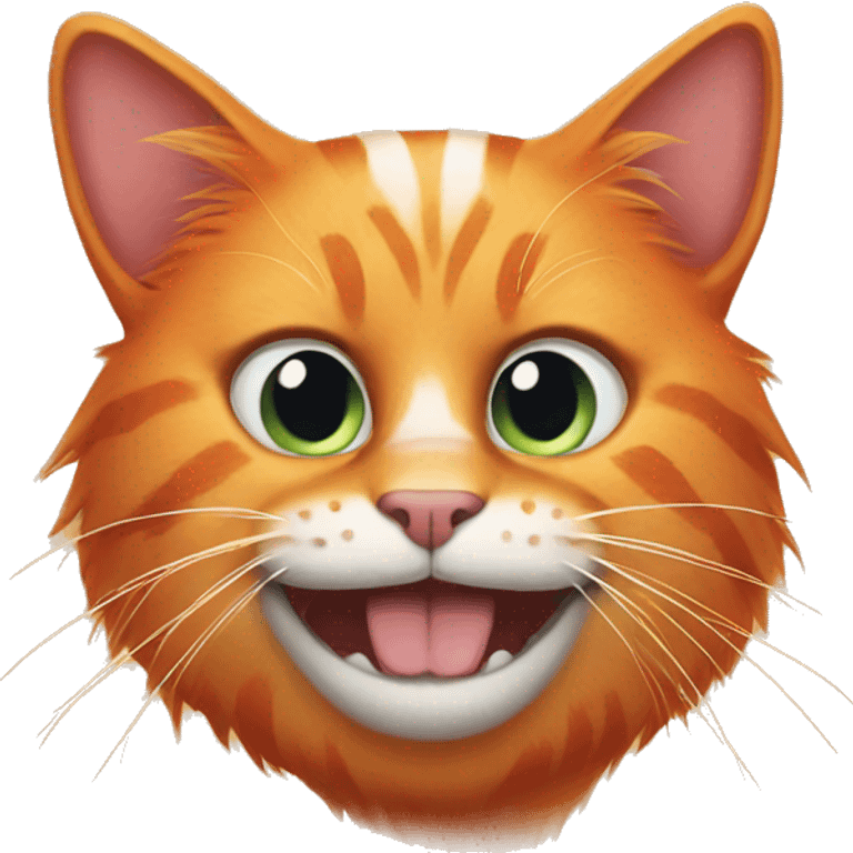 weird orange cat emoji