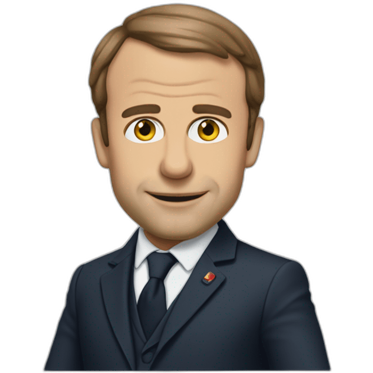 Macron qui rigole emoji