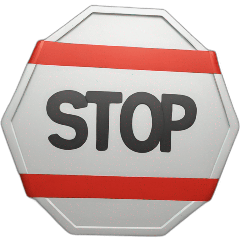 stop sign emoji