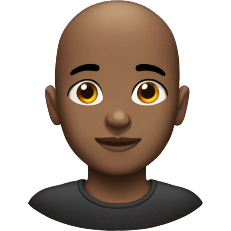 black kid bald emoji