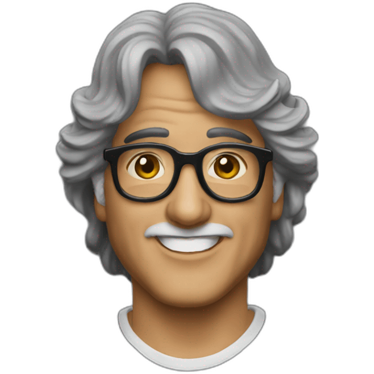 Al Bano with black t shirt emoji