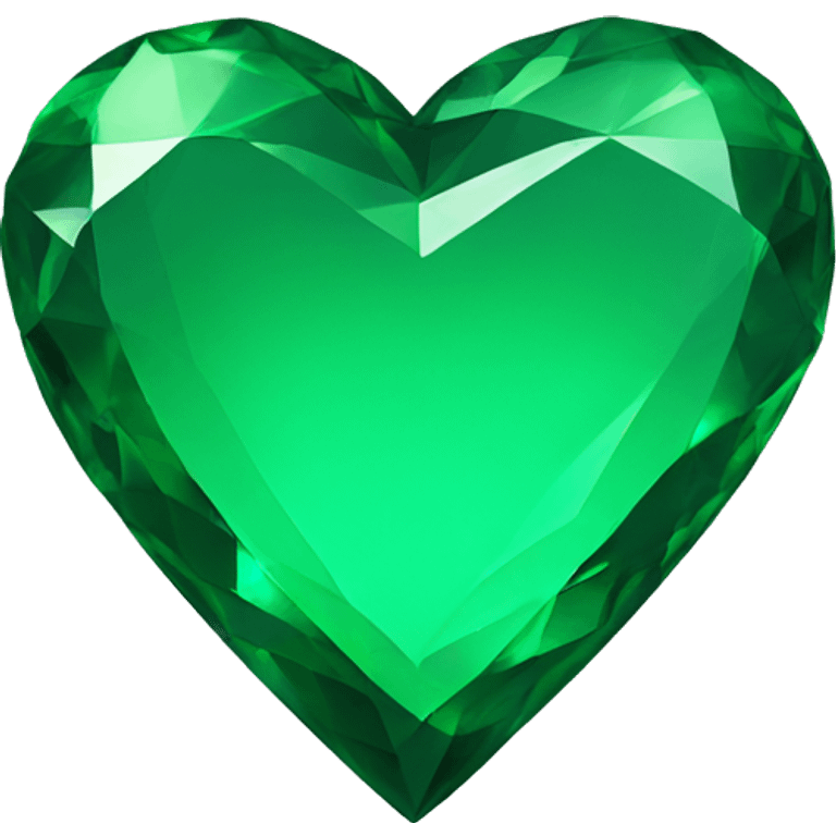 emerald green heart emoji