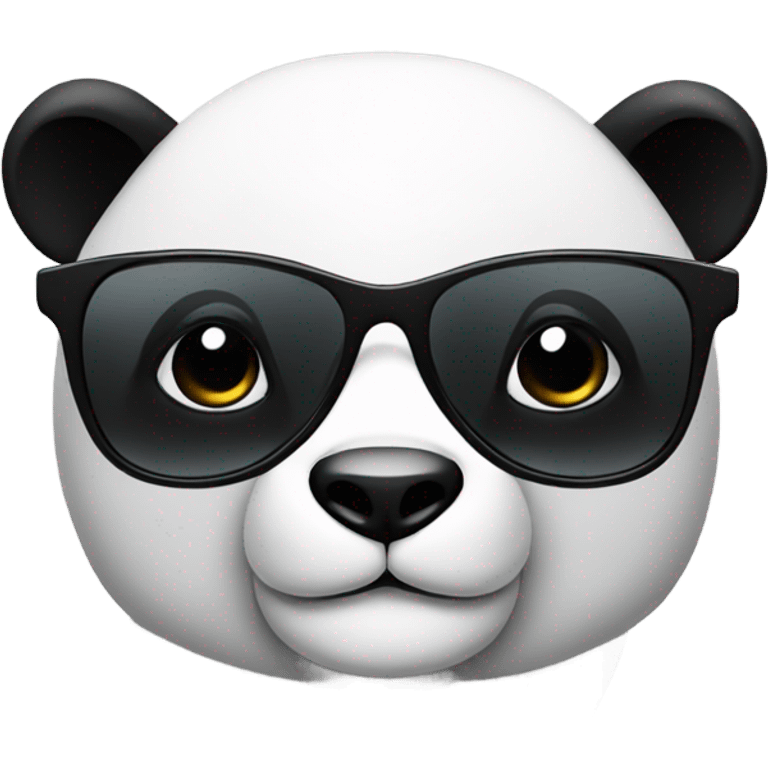 Panda with glasses  emoji