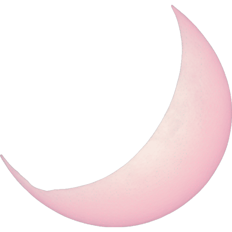 pastel pink moon emoji