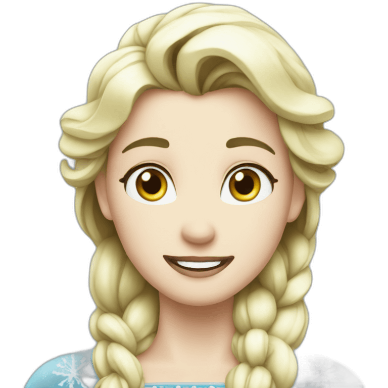 Frozen using a computer emoji