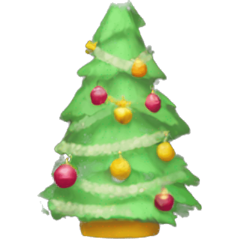 Decorated Christmas tree  emoji