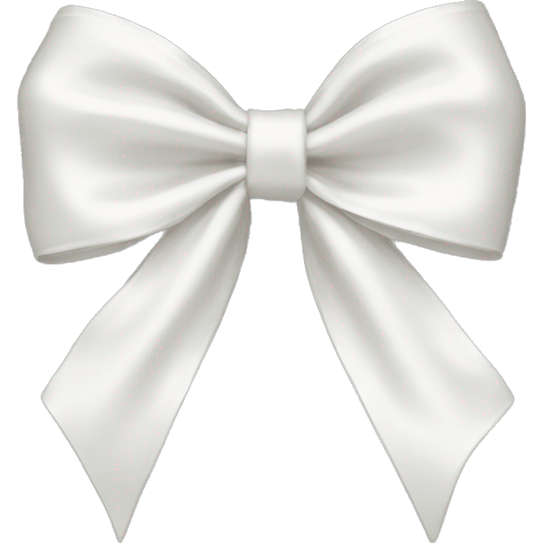 white satin bow emoji