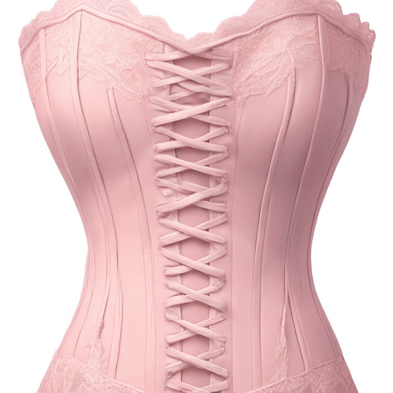 Pastel pink corset  emoji