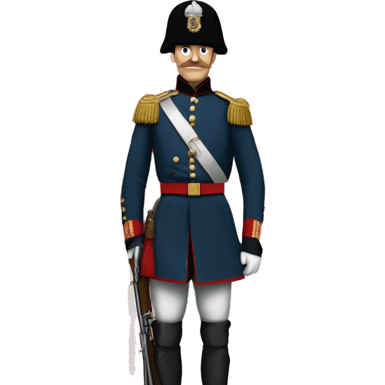 British soldier in full view of the Crimean War emoji