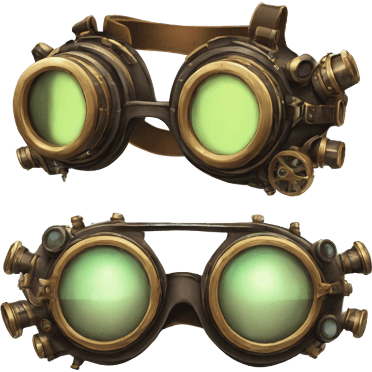 A pair of steampunk goggles emoji