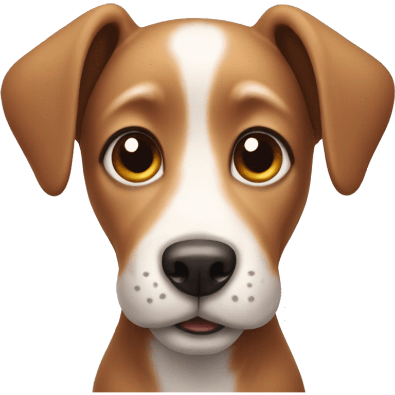 Cute dog with long ears  emoji