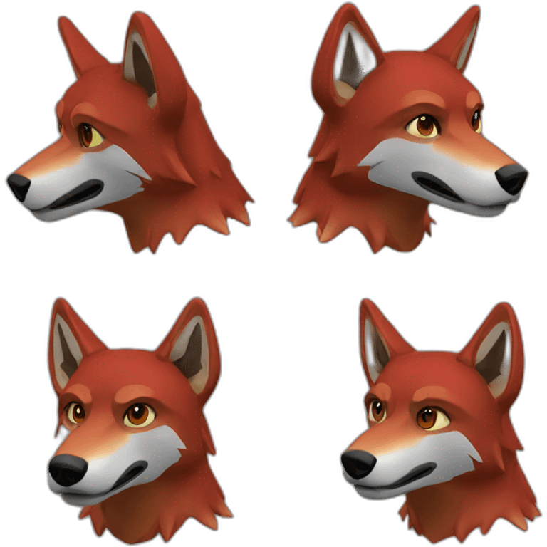 virtual reality red wolf oculus emoji