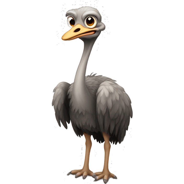 Ostrich standing emoji