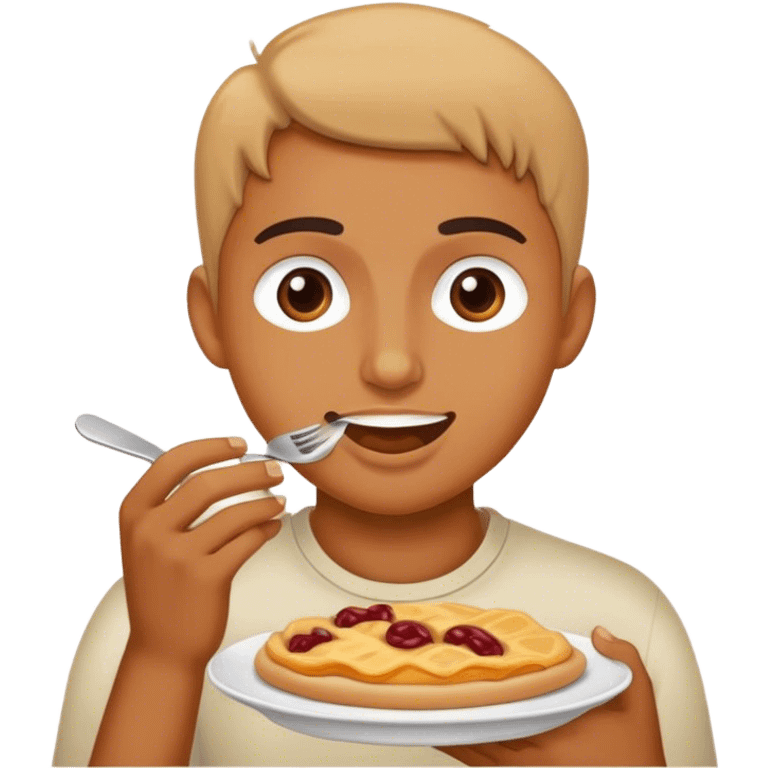 person eating emoji