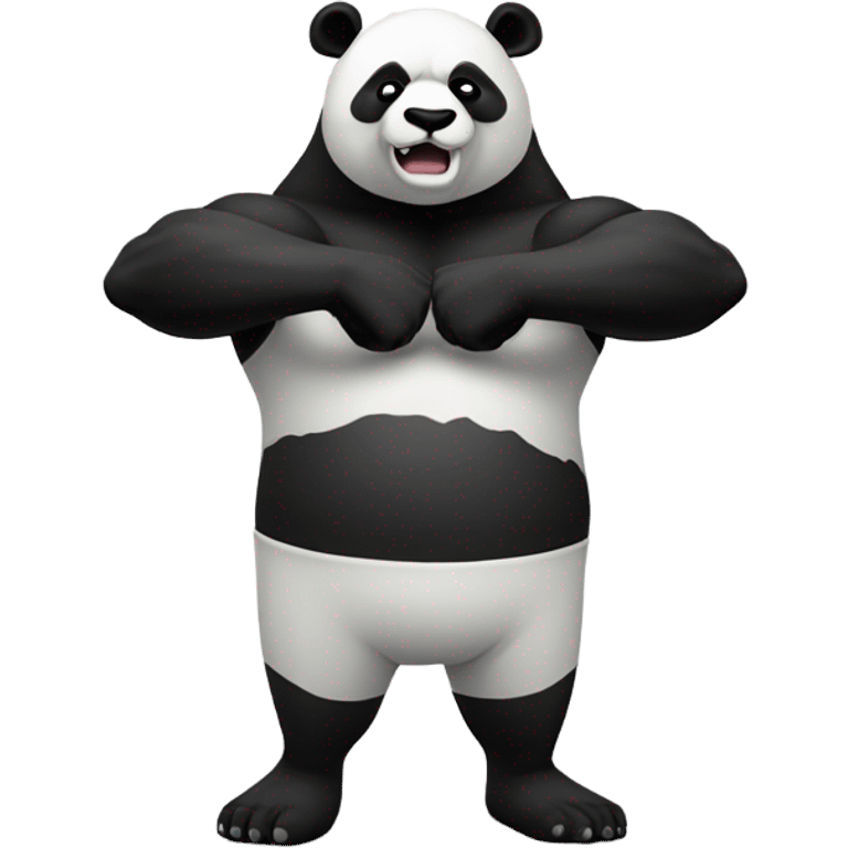 Strong panda emoji