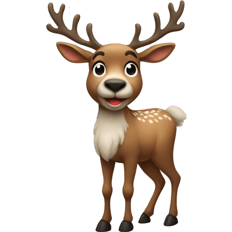 reindeer full body emoji