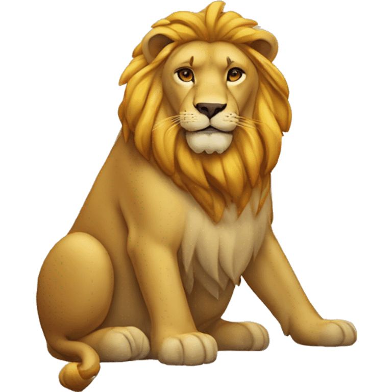 Simbolo del león del orgullo  emoji