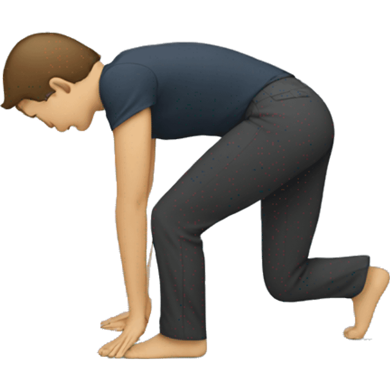 person bowing while standing emoji