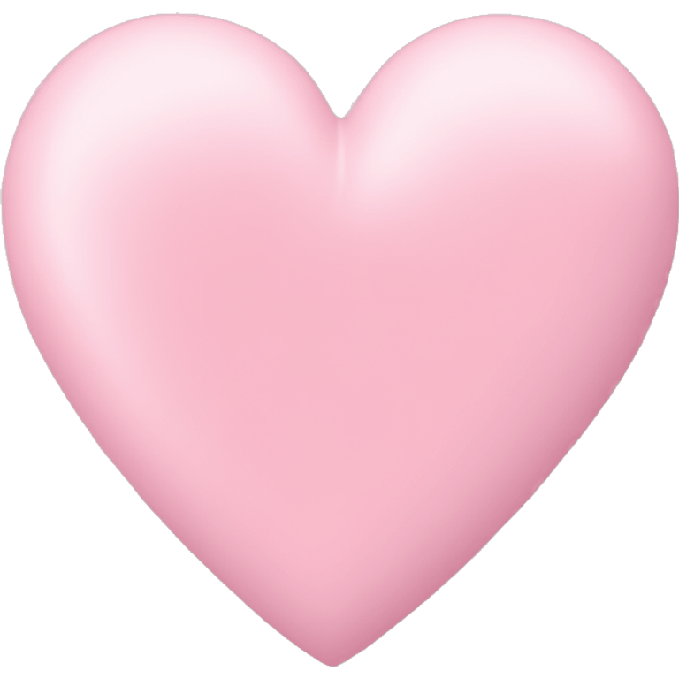 Pastel heart pink emoji