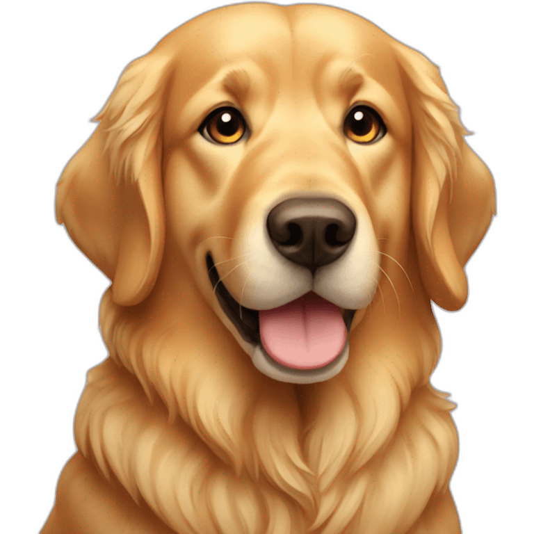 Love golden retriver emoji