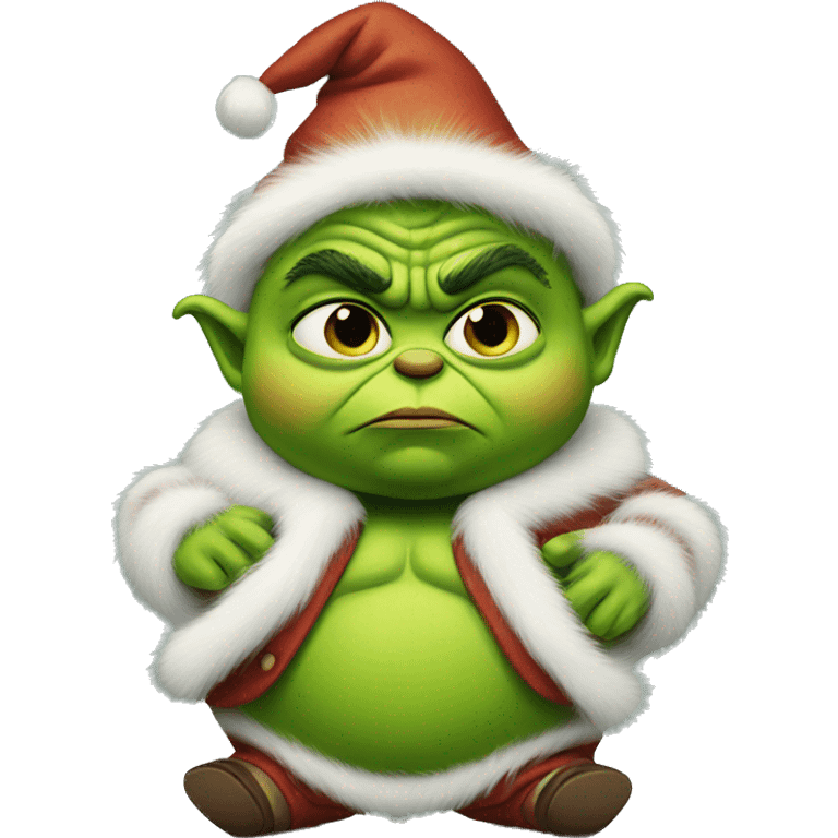 fat baby grinch emoji