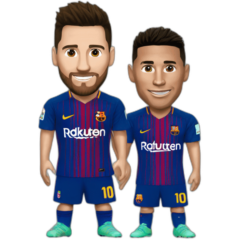 Messi et Ronaldo emoji