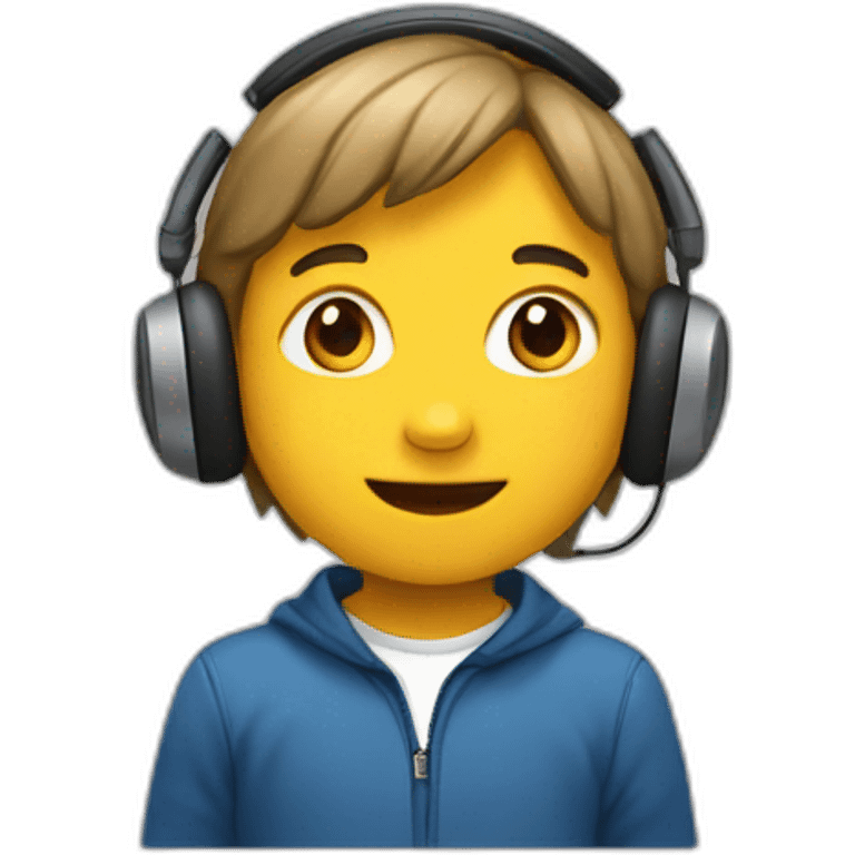 Niño con audífono emoji