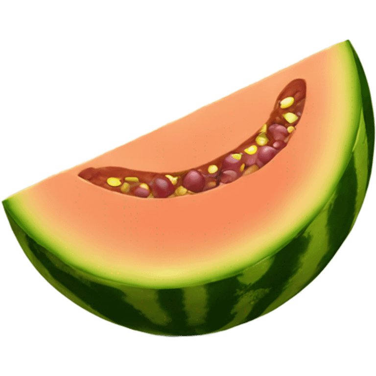 Melón con vino  emoji